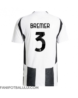 Juventus Gleison Bremer #3 Tricou Fotbal Replică 2024-25 Barbati Acasa
